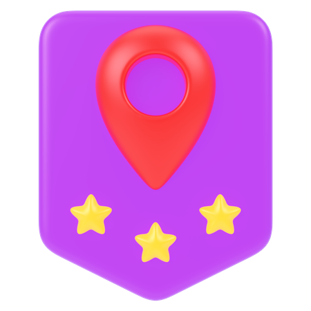 Badge de localisation  3D Icon