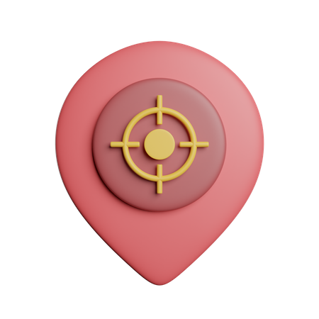 Emplacement cible  3D Icon