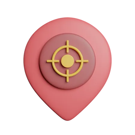 Emplacement cible  3D Icon