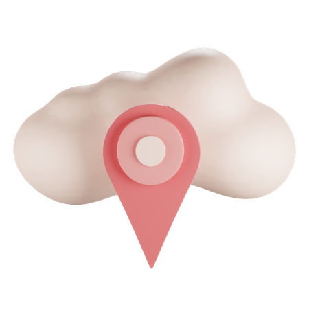 Emplacement du nuage  3D Icon