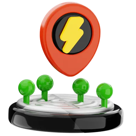 Lieu de recharge  3D Icon