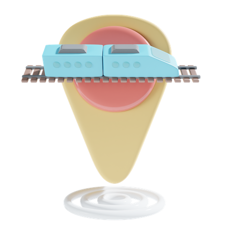 Emplacement de la gare  3D Icon