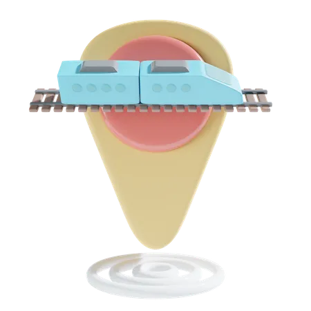 Emplacement de la gare  3D Icon