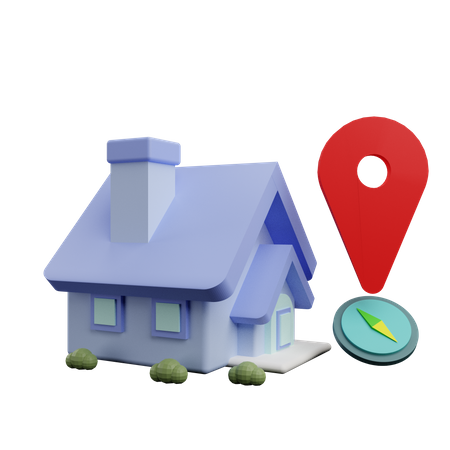 Emplacement de la propriété  3D Icon