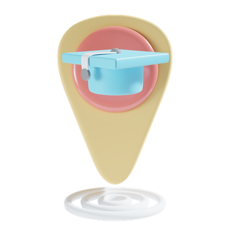 Emplacement de l'école  3D Icon