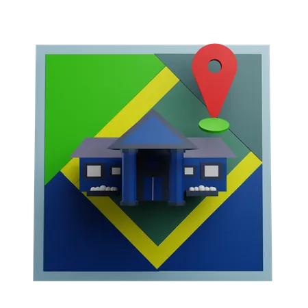 Emplacement de l'école  3D Icon