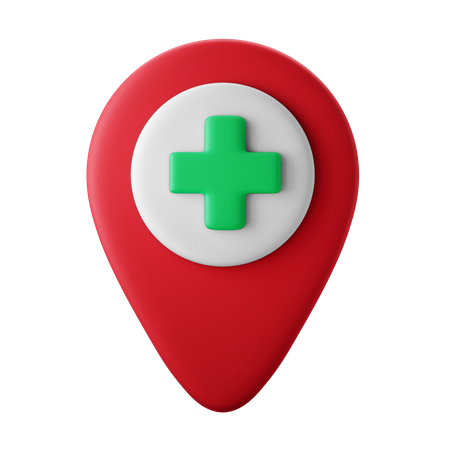 Emplacement de l'hôpital  3D Icon