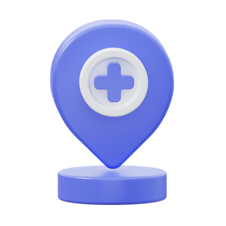 Emplacement de l'hôpital  3D Icon