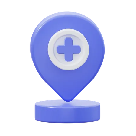 Emplacement de l'hôpital  3D Icon