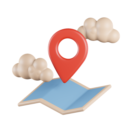 Emplacement des cartes de nuages  3D Icon