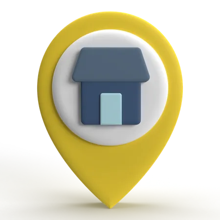 Emplacement du domicile  3D Icon