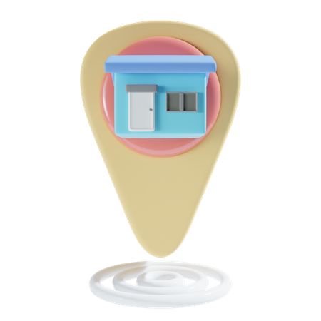 Emplacement du domicile  3D Icon