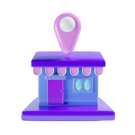 Emplacement du magasin  3D Icon