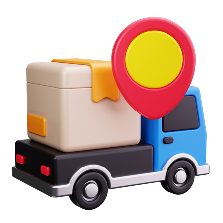 Emplacement du camion de livraison  3D Icon