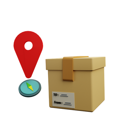 Emplacement du colis  3D Icon