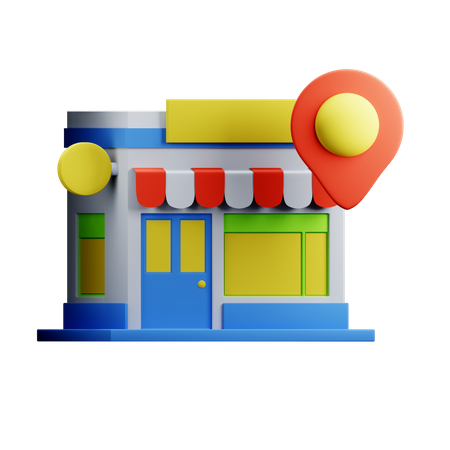 Emplacement du magasin  3D Icon