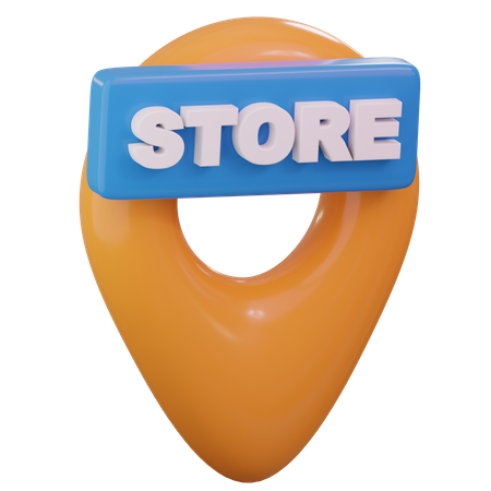 Emplacement du magasin  3D Icon