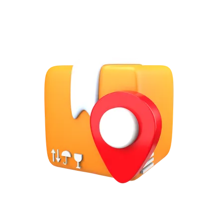 Emplacement du colis  3D Icon