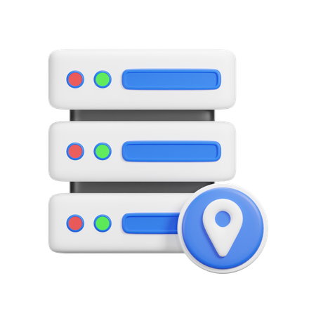 Emplacement du serveur  3D Icon