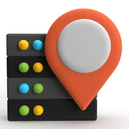 Emplacement du serveur  3D Icon