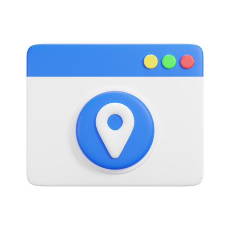 Emplacement du site Web  3D Icon