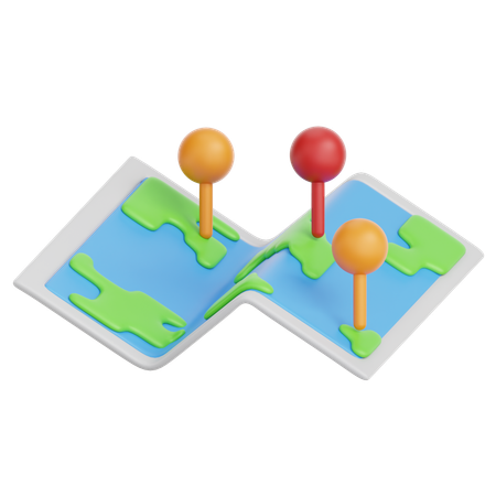 Emplacement épinglé  3D Icon