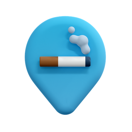 Épingle de localisation pour fumer  3D Icon
