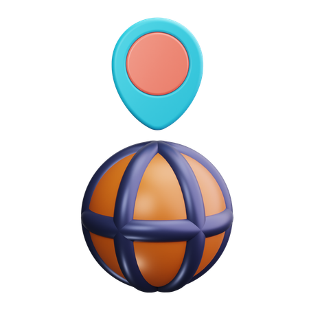 Emplacement mondial  3D Icon