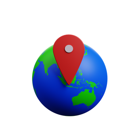 Emplacement mondial  3D Illustration