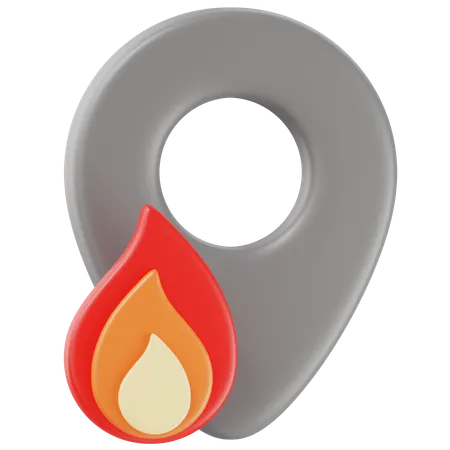 Emplacement du feu  3D Icon