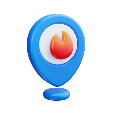 Emplacement du feu  3D Icon