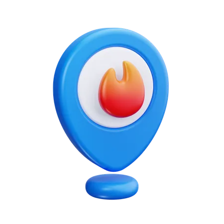 Emplacement du feu  3D Icon