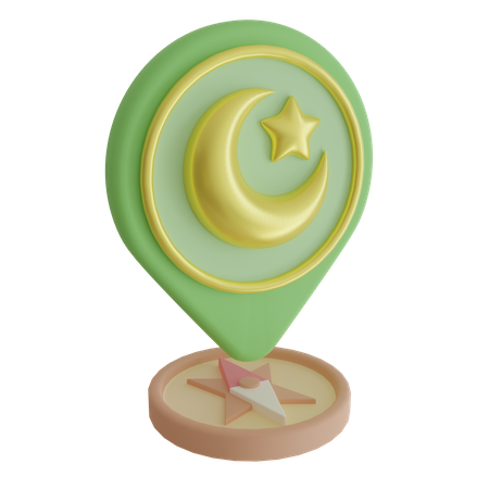 Emplacement islamique  3D Icon