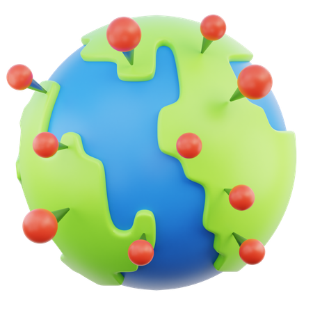 Épingle de localisation  3D Icon