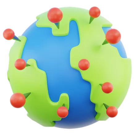 Épingle de localisation  3D Icon