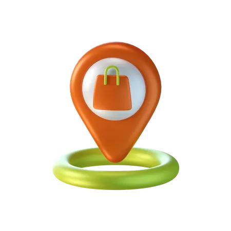 Emplacement commercial  3D Icon