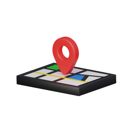 Emplacement sur la carte  3D Icon