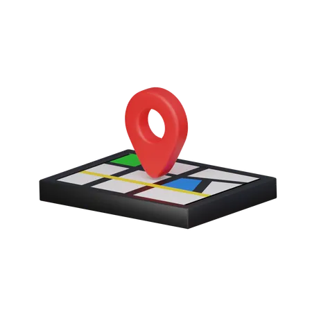 Emplacement sur la carte  3D Icon