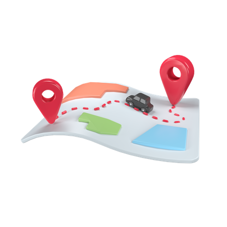 Emplacement sur la carte  3D Icon
