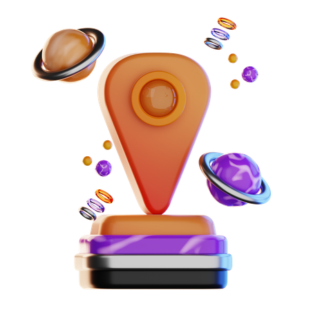 Emplacement virtuel  3D Icon