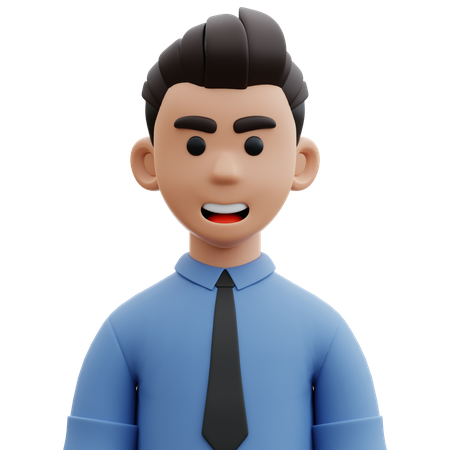 Empleado masculino  3D Icon