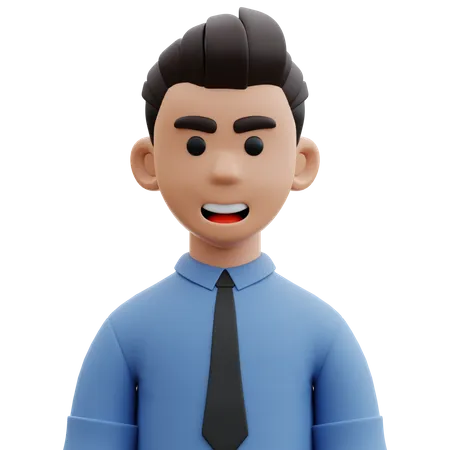 Empleado masculino  3D Icon