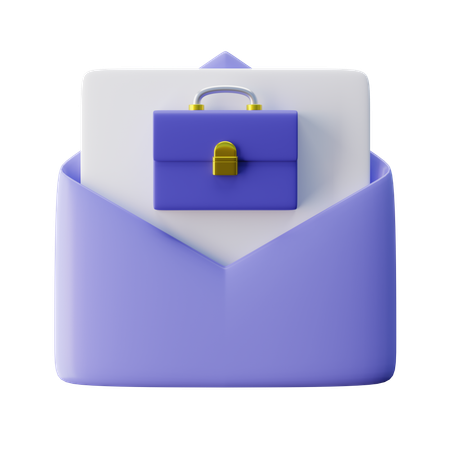 E-mail d'emploi  3D Icon