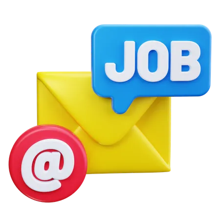 E-mail d'emploi  3D Icon