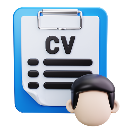 Curriculum vitae d'un employé  3D Icon