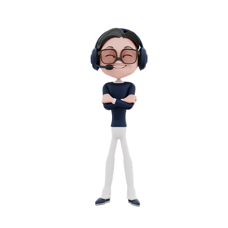Employé du service clientèle  3D Icon