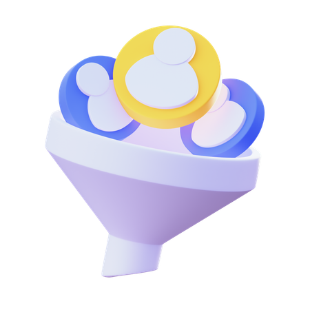 Filtre des employés  3D Icon