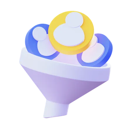 Filtre des employés  3D Icon