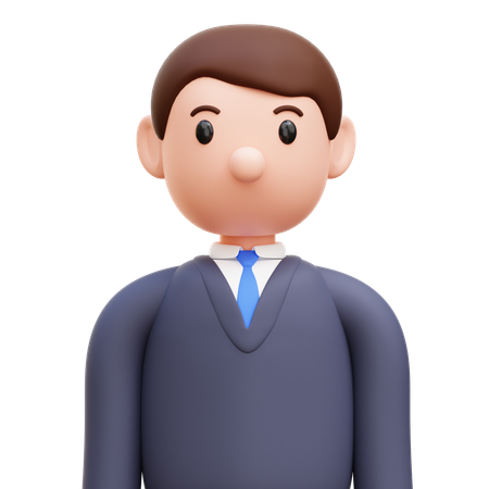 Homme employé  3D Icon