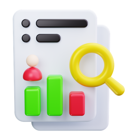 Employee Analysis  3D Icon